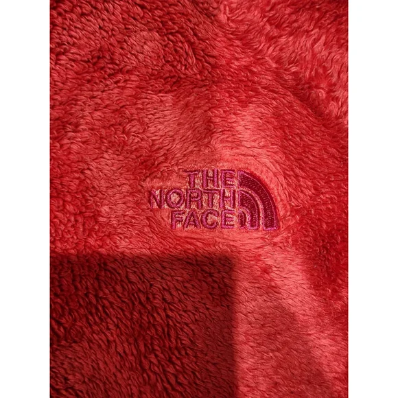 The North Face Womens Fleece Jacket Full Zip Red M/M Jacket Used - Picture 7 of 10